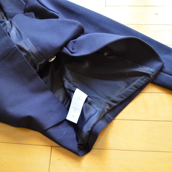Quince Ultra-Stretch Ponte Double-Breasted Blazer Navy XS - Picture 7 of 10